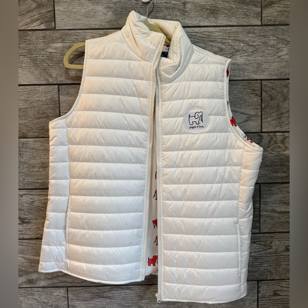 Puppie Love White Vest